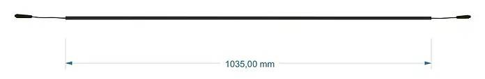 LED světelný pásek pro akustické panely Direct Signs / 103,5 cm / teplá bílá / 8 W / černá Varianta: ivi1