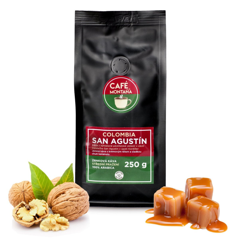 Café Montaña Colombia San Agustín filtr/espresso zrnková káva