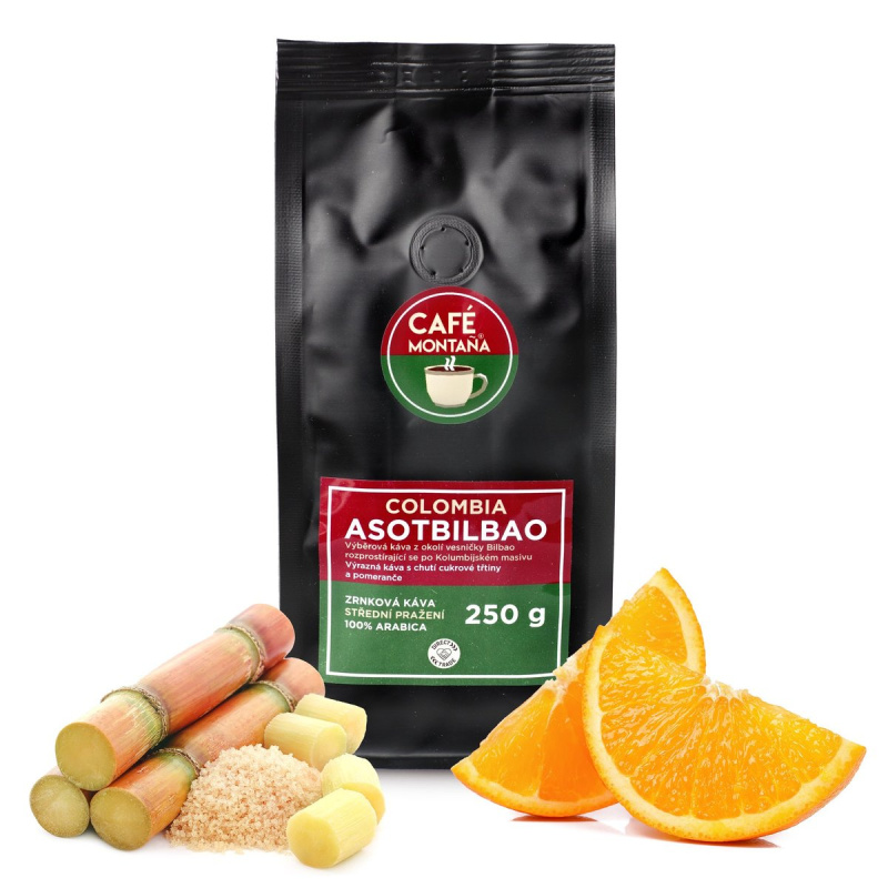 Café Montaña Colombia Asotbilbao filtr/espresso zrnková káva