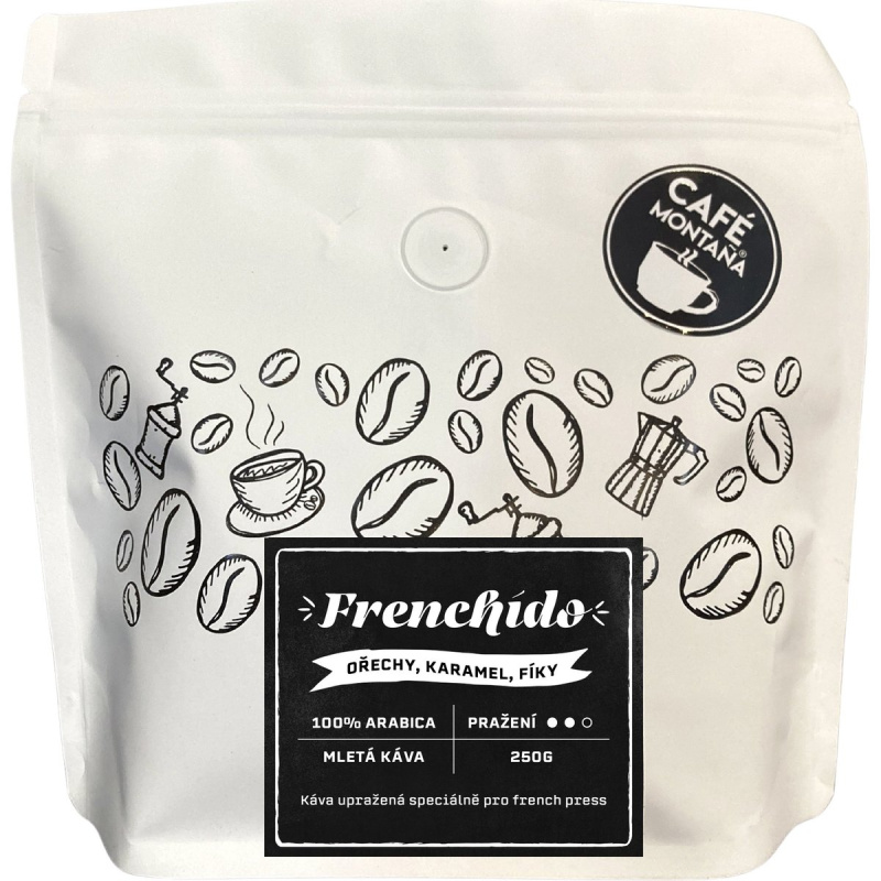 Café montaña Frenchído mletá káva