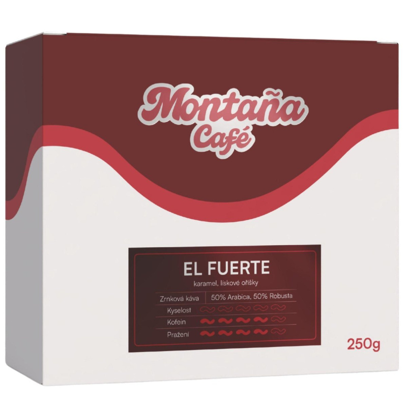 Café Montaña El Fuerte espresso zrnková káva