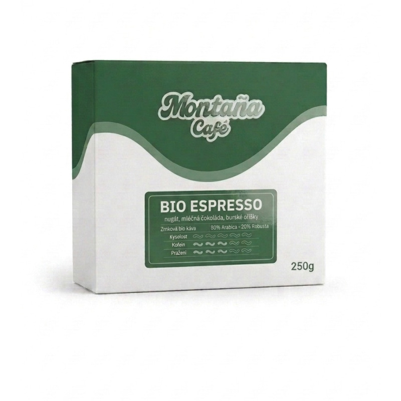 Montaña Café BIO Espresso 80÷20 zrnková káva