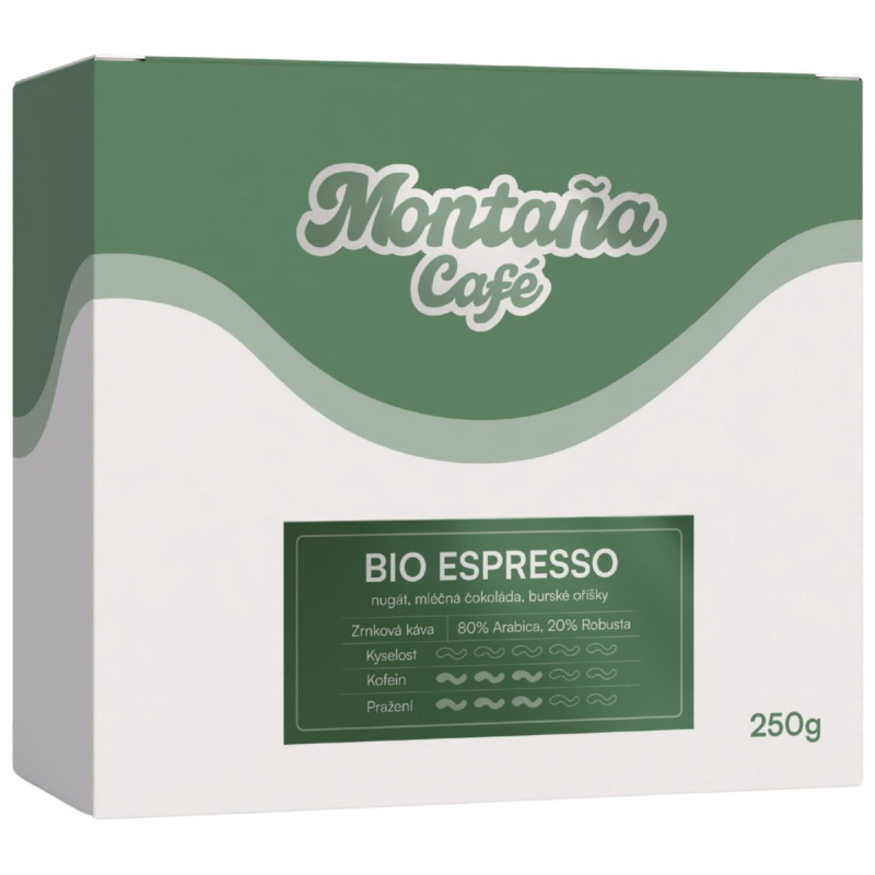 Montaña Café BIO Espresso 80÷20 zrnková káva