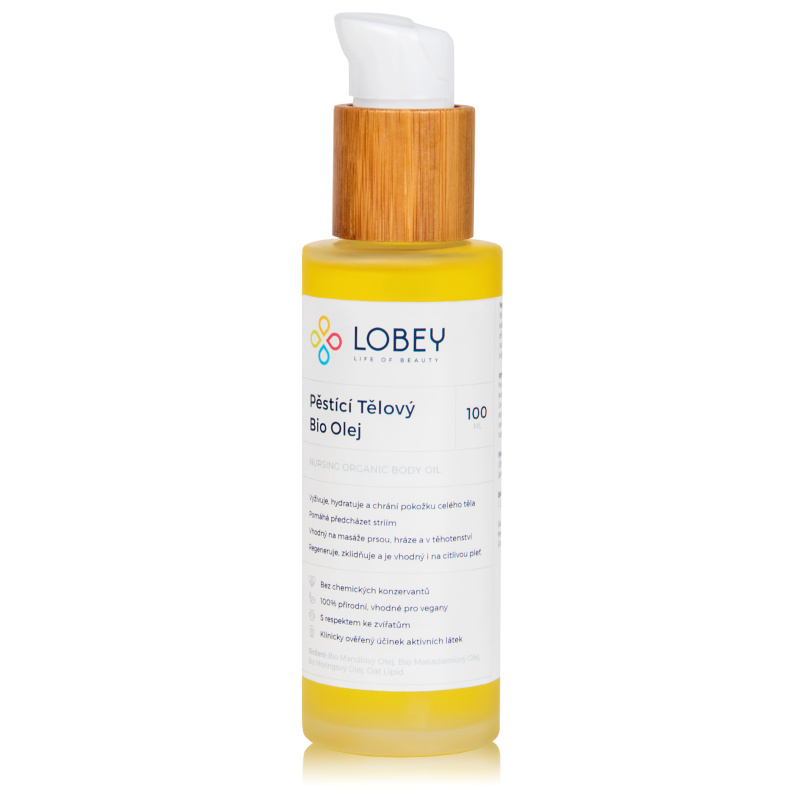 LOBEY Pěstící tělový olej BIO 100 ml