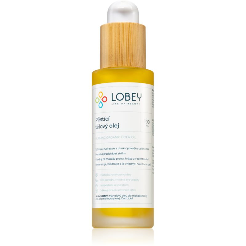 LOBEY Pěstící tělový olej BIO 100 ml