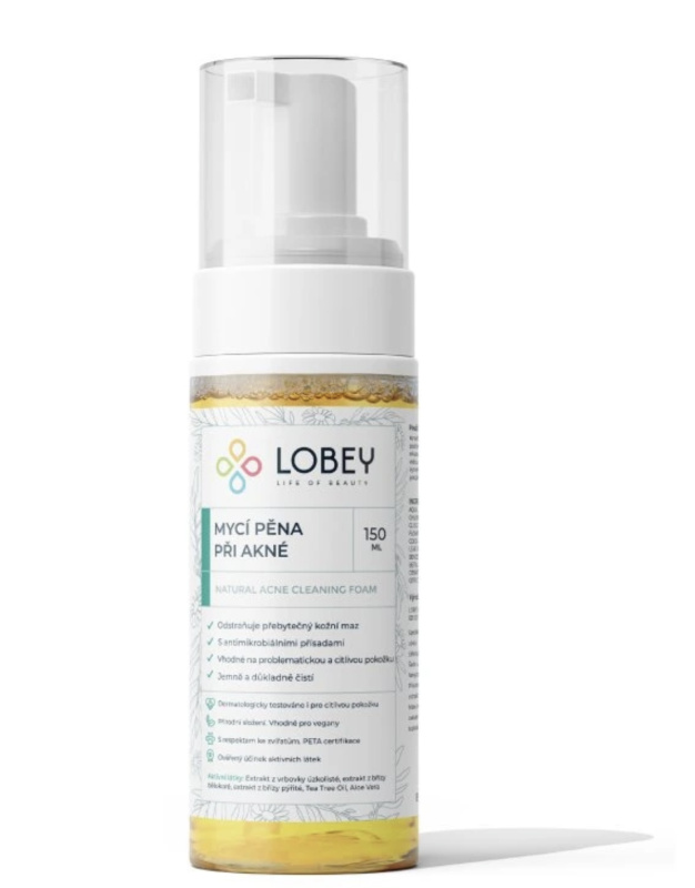 LOBEY Mycí pěna na akné 150 ml