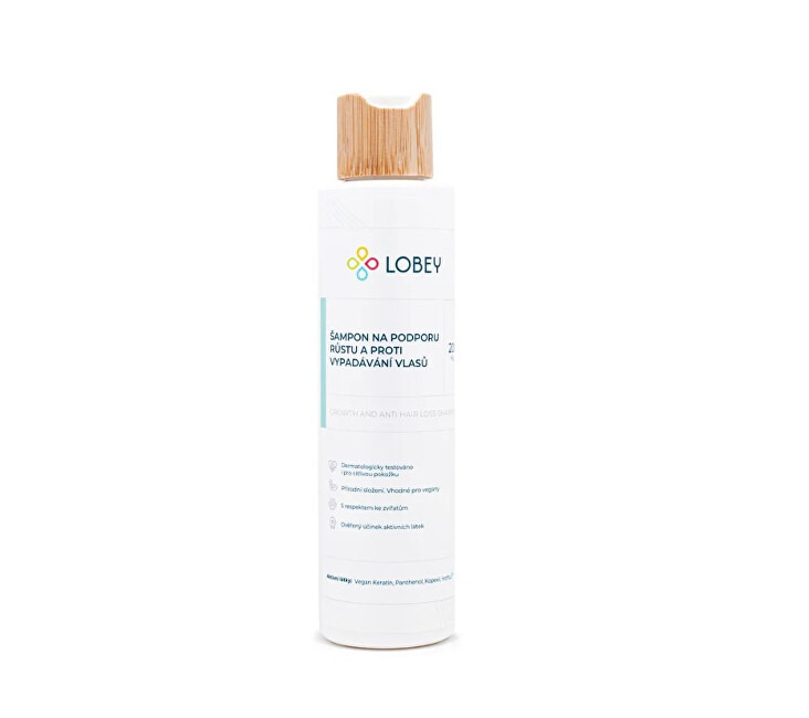 LOBEY Šampon na podporu růstu a proti vypadávání vlasů 200 ml