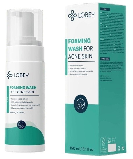 Lobey Face Cleanser mycí pěna na aknózní pleť 150 ml