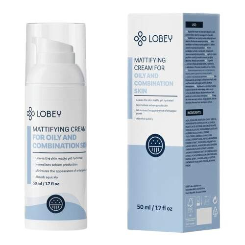 Lobey Face Care matující krém pro mastnou a problematickou pleť 50 ml