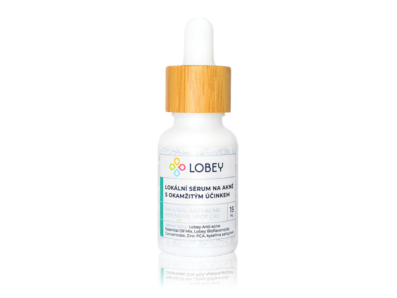 LOBEY Lokální sérum na akné s okamžitým účinkem 15 ml