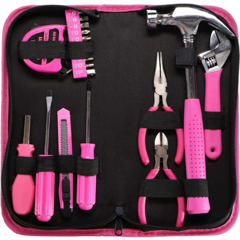 Sada nářadí v růžovém provedení - Home pink 20