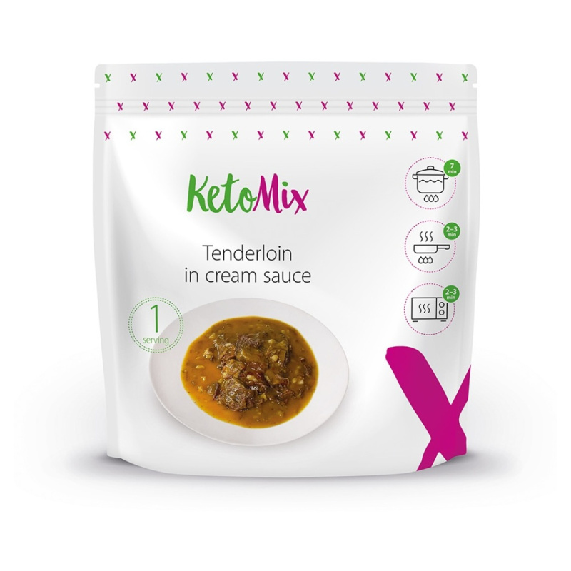 KETOMIX Svíčková omáčka s hovězím masem dietní hotové jídlo 250 g