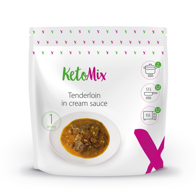 KETOMIX Svíčková omáčka s hovězím masem dietní hotové jídlo 250 g