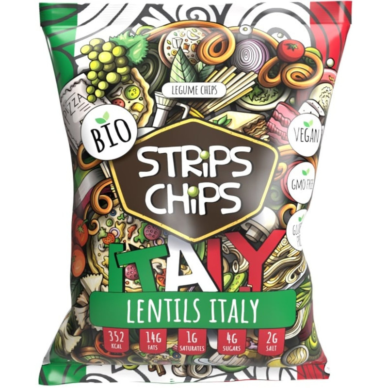 Strips Chips BIO čočka Italia