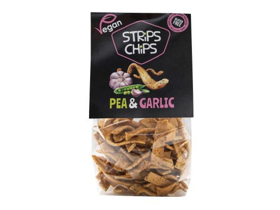Strips Chips Hrachové s česnekem 80g