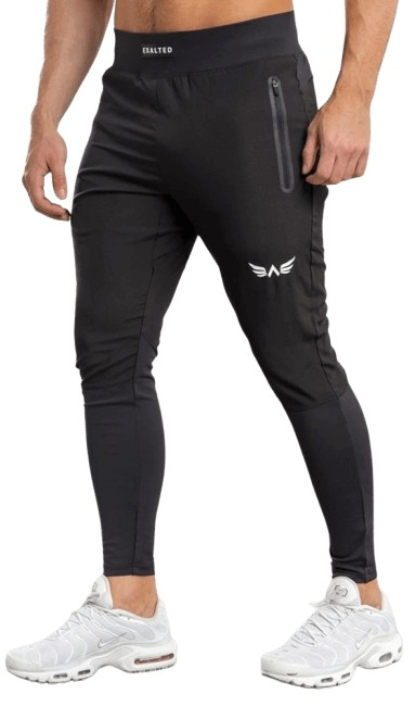 Exalted Pánské Aero tech tepláky černá - XL