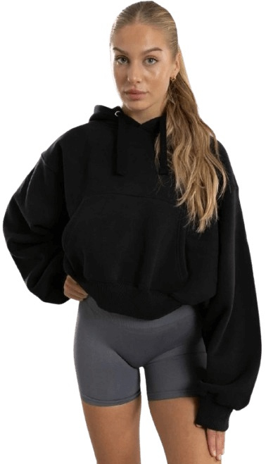 Exalted Dámská OVERSIZED mikina Comfy-Nest™ černá - L