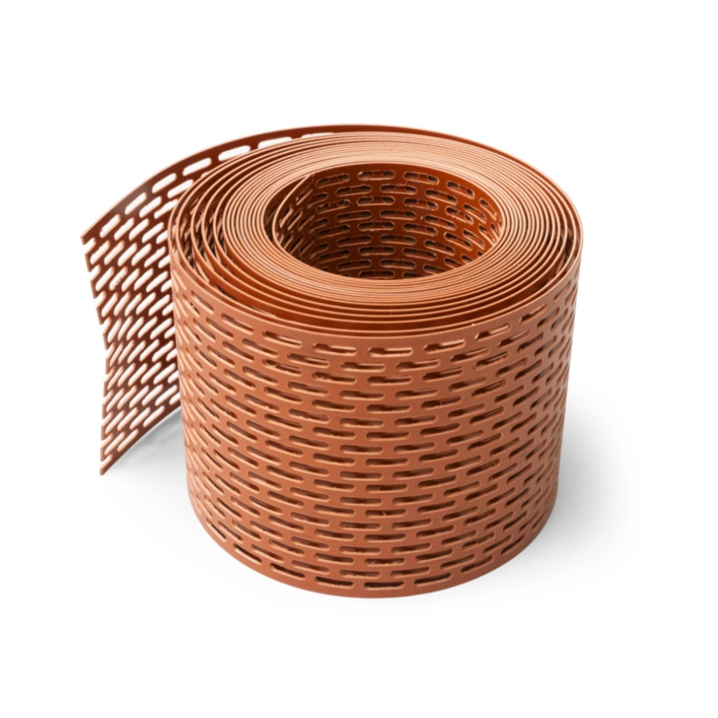 COVERNIT Ochranný větrací plastový pás proti ptákům, cihlově červená, 10 cm x 5m