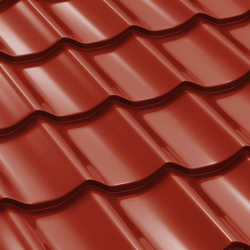 Covernit Plechová střešní krytina Classic Tile 2250 x 1200 mm červená