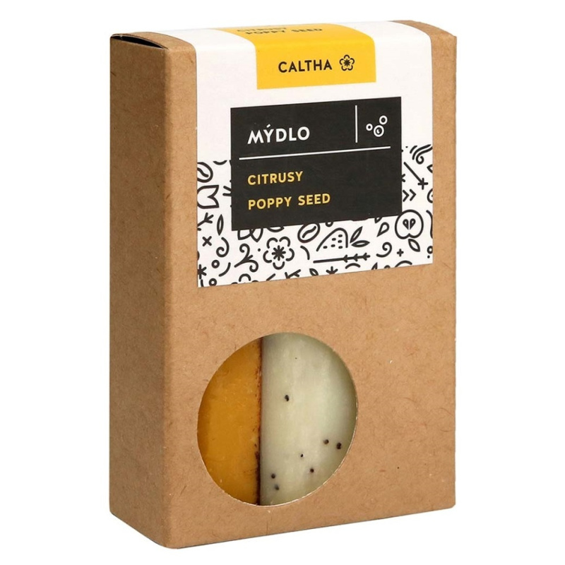 CALTHA Tuhé mýdlo CITRUSY a POPPY SEED 100 g