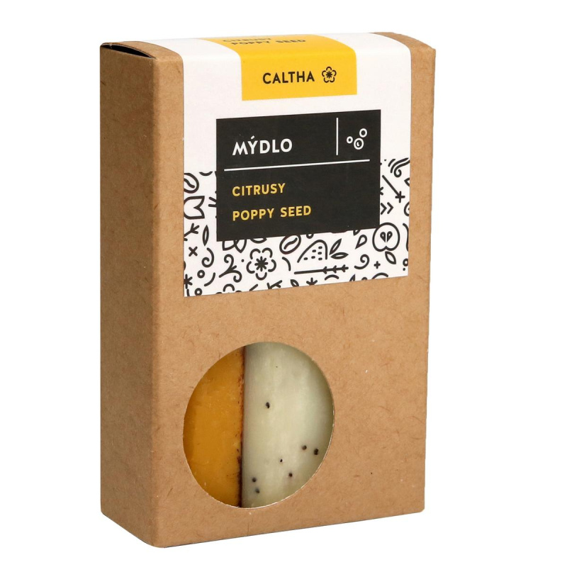 CALTHA Tuhé mýdlo CITRUSY a POPPY SEED 100 g