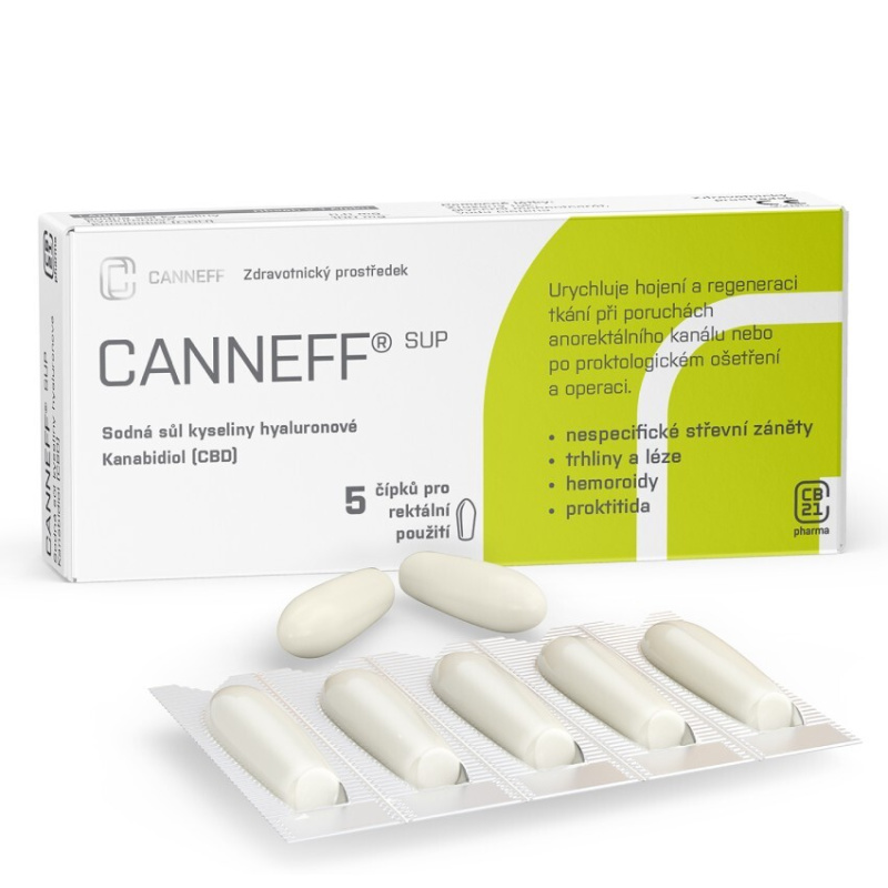 CANNEFF SUP Rektální čípky 5 kusů