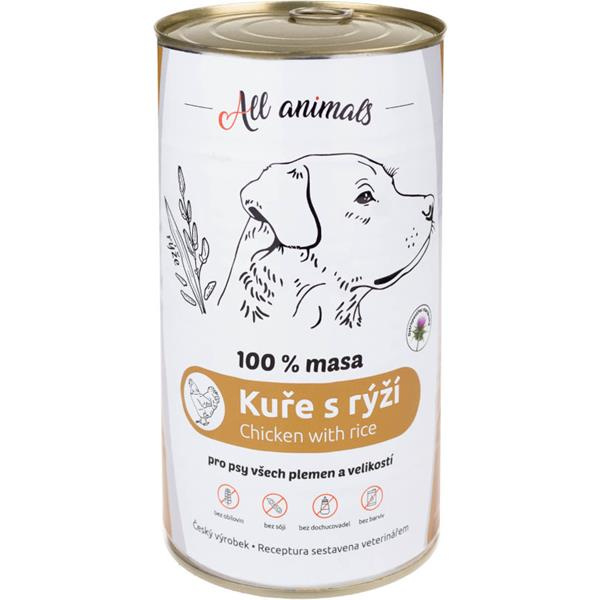 All Animals DOG kuřecí mleté s rýží 1200g