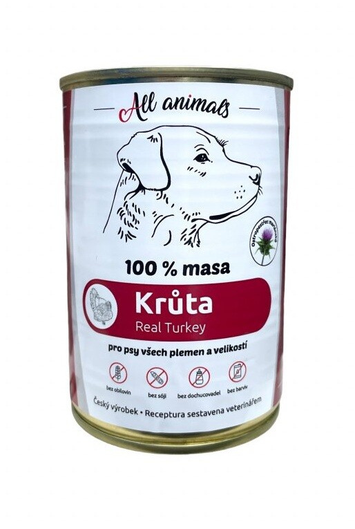 All Animals DOG Krůtí mleté 400g