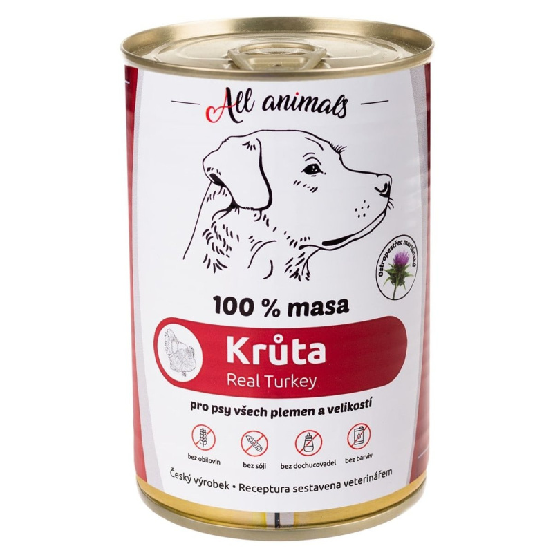 All Animals DOG Krůtí mleté 400g