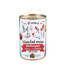 ALL ANIMALS Kočkopes Vánoční menu losos s tuňákem 400 g