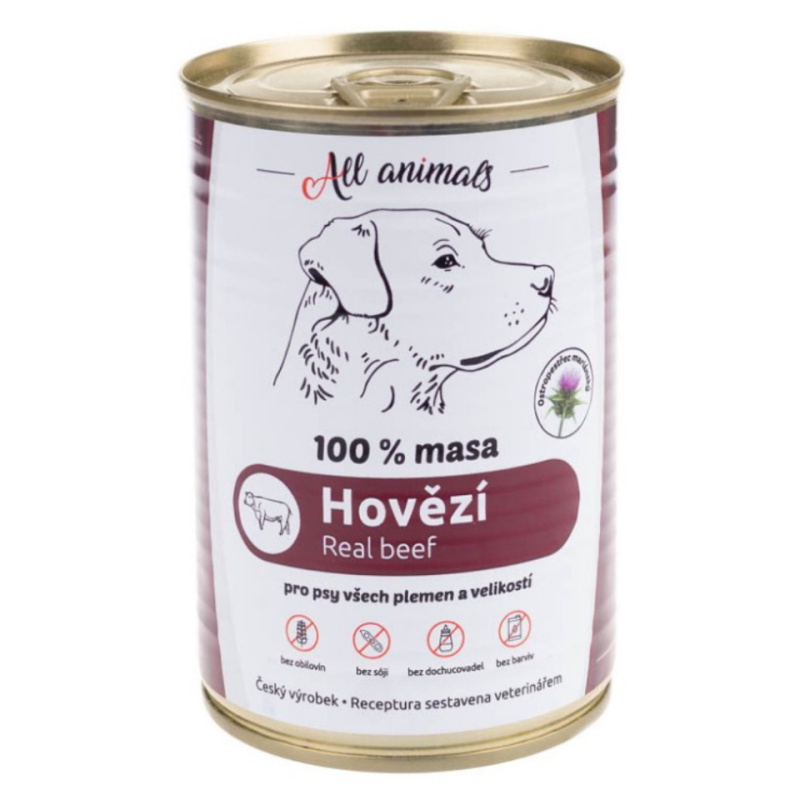 All Animals DOG hovězí mleté 400g