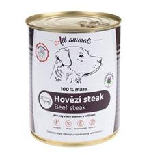 All Animals DOG hovězí steak 400g