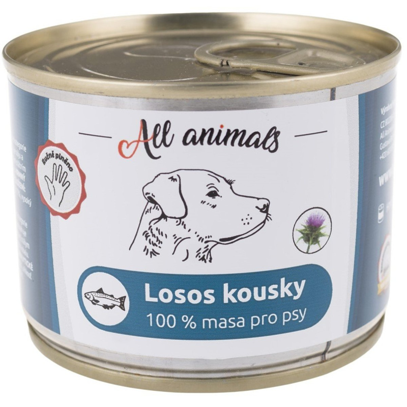 All Animals DOG losos kousky 200g
