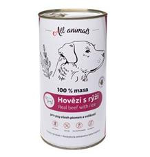All Animals DOG hovězí mleté s rýží 400g