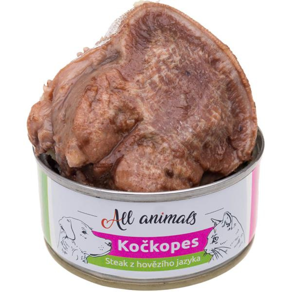 All Animals kočkopes steak z hovězího jazyka 100 g