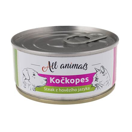 All Animals kočkopes steak z hovězího jazyka 100 g
