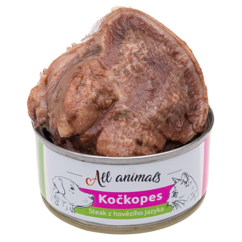 All Animals kočkopes steak z hovězího jazyka 100 g