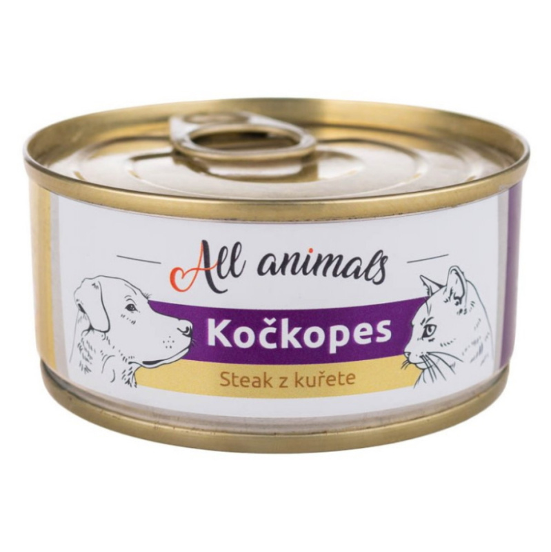All Animals kočkopes steak z kuřete 100 g