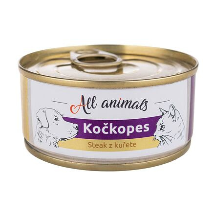 All Animals kočkopes steak z kuřete 100 g
