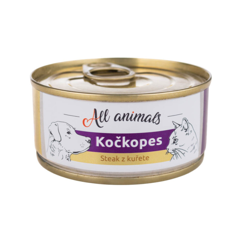 All Animals kočkopes steak z kuřete 100 g