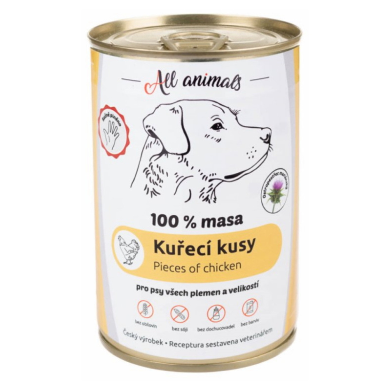 All Animals DOG kuřecí kousky 400 g