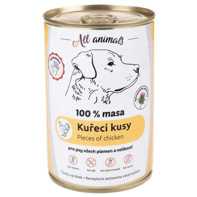 All Animals DOG kuřecí kousky 400 g