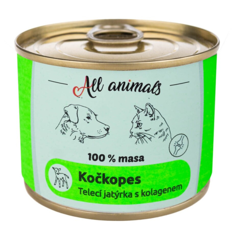 All Animals Telecí jatýrka s kolagenem pro psy a kočky