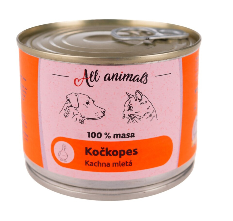 All Animals kočkopes Kachna mletá 200g 200 G