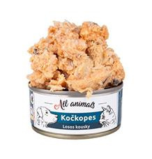 All Animals Kočkopes losos kousky konzerva