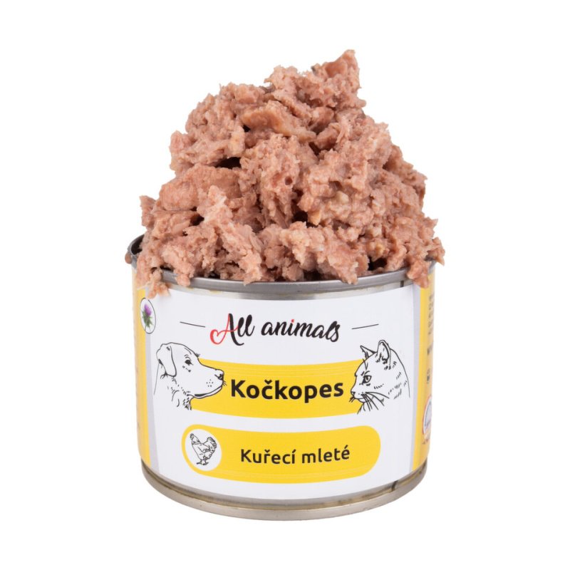 All Animals Kuřecí maso mleté konzerva pro kočky