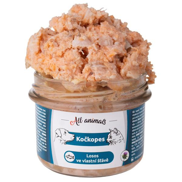 All Animals kočkopes sklo Losos ve vlastní šťávě 200g 200g
