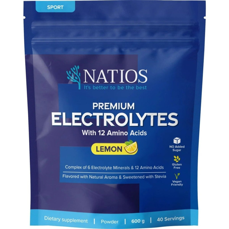 NATIOS Electrolyte Complex 600 g - citrón