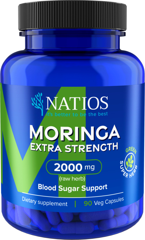 NATIOS Moringa Extract 2000 mg Extra Strength 90 kapslí