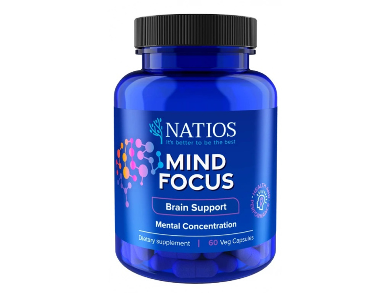 NATIOS Mind Focus 60 veganských kapslí